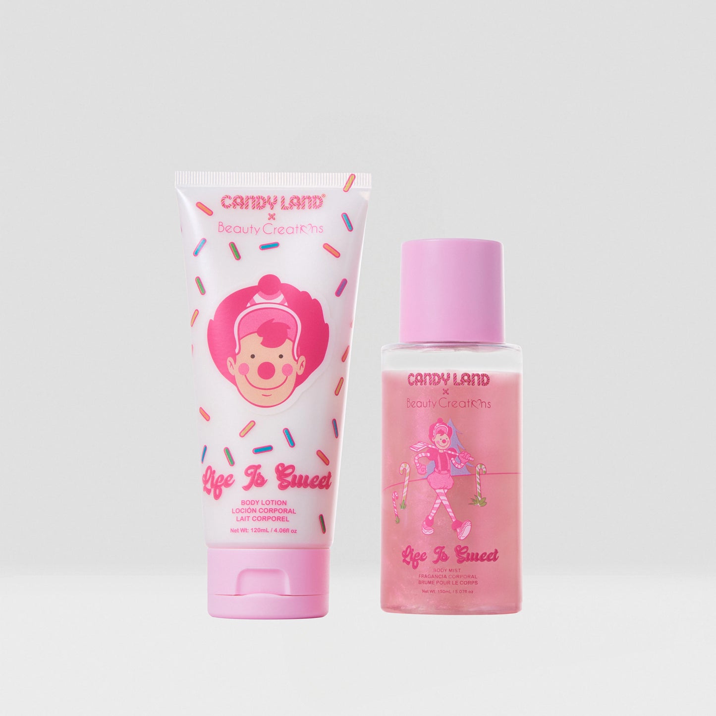 Beauty Creations X 🍭 'Life is Sweet' Shimmer Body Lotion & Mist Set