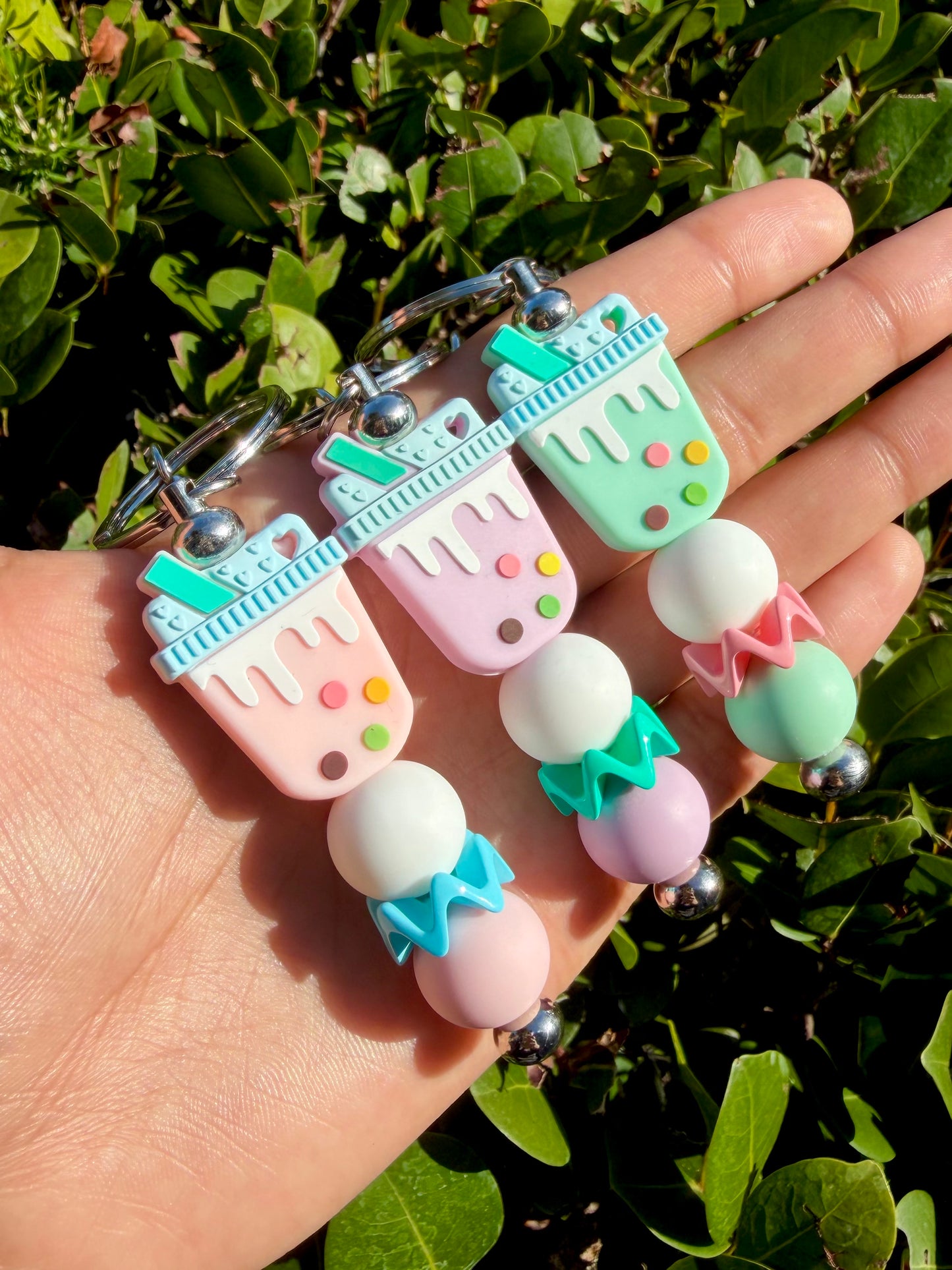 Boba 🧋 Bead Keychain