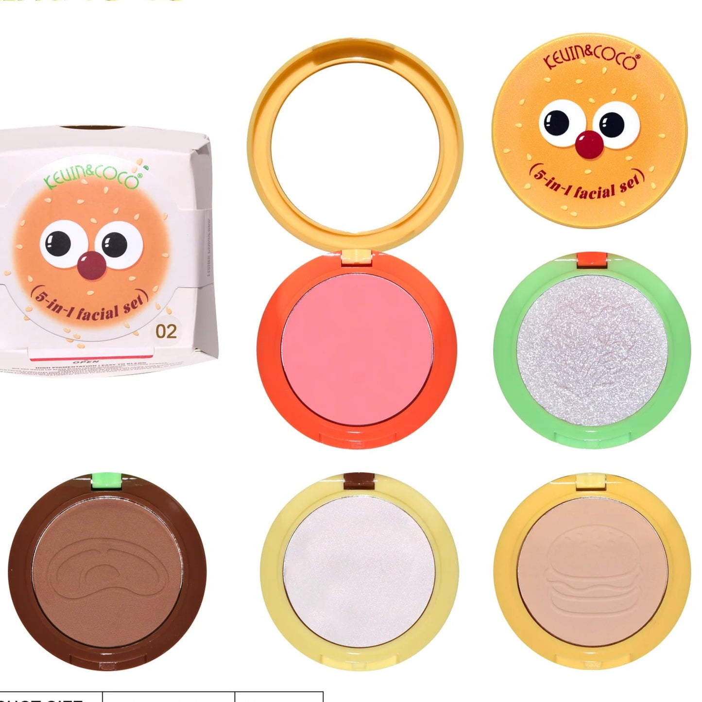 Kevin & Coco 'Burgerlicious Cheek Stack' 5-in-1 Facial Set