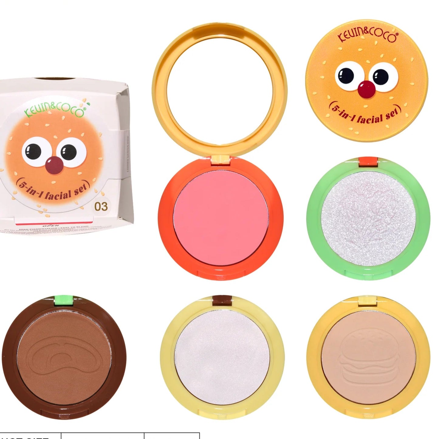 Kevin & Coco 'Burgerlicious Cheek Stack' 5-in-1 Facial Set