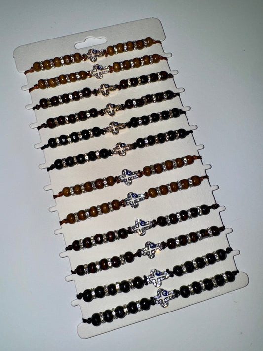 Blossom 'Cross/Evil Eye' Bracelet