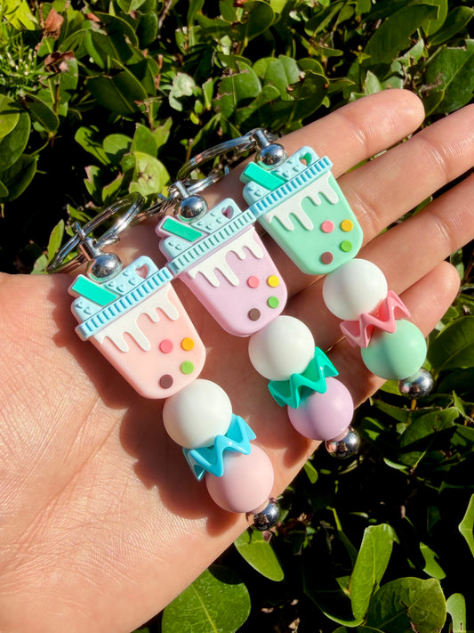 Boba 🧋 Bead Keychain