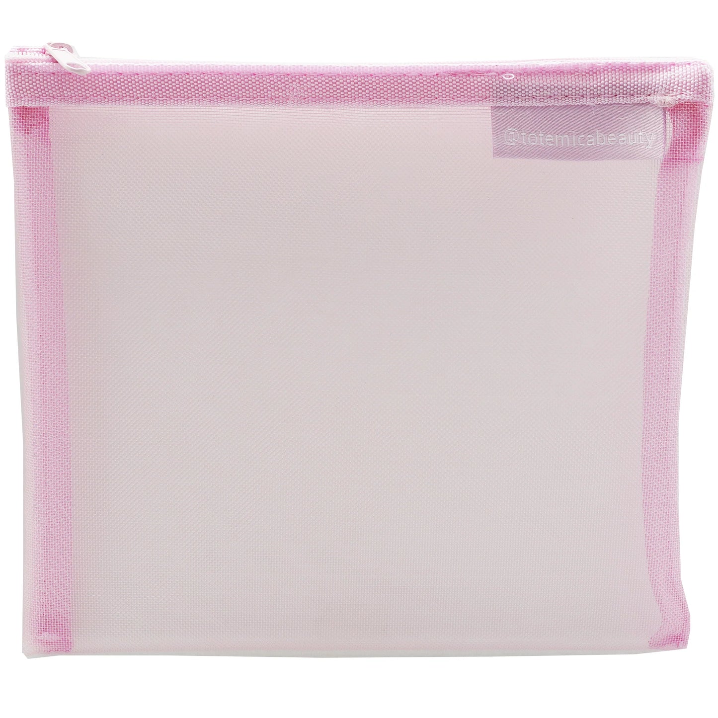Pink Mesh Makeup Bag